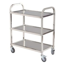 Stainless Steel Dinner Cart Square Tube