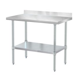 Stainless Steel Work table with backsplash