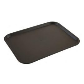 Plastic Serving Plate Brown Color