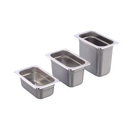 1/9 Stainless Steel Anti-Jam European Style Gastronomy Pan 17.6×10.8CM