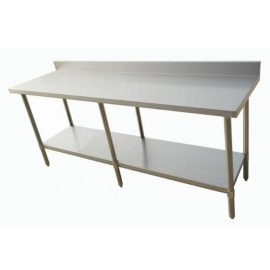 Stainless Steel Work table with backsplash